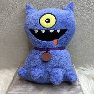 $17 🌙 Ugly Dolls Hasbro 9.5" Ugly Dog Plush Purple Blue Monster CLEAN